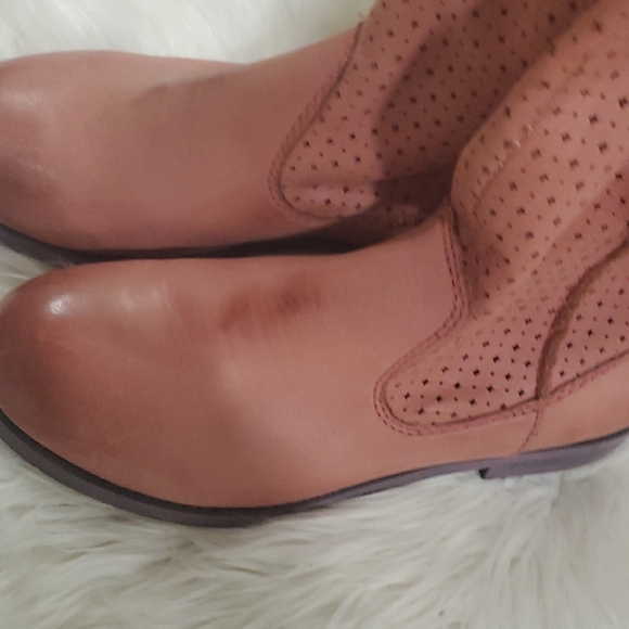 Mojo Moxy Perforated Ankle Boots in  Barbiecore Pink - Picture 12 of 12